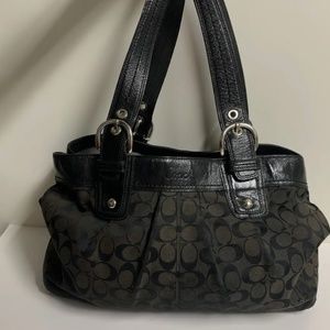 Authentic Coach Signature Soho F13743 Bag Tote Women’s Black